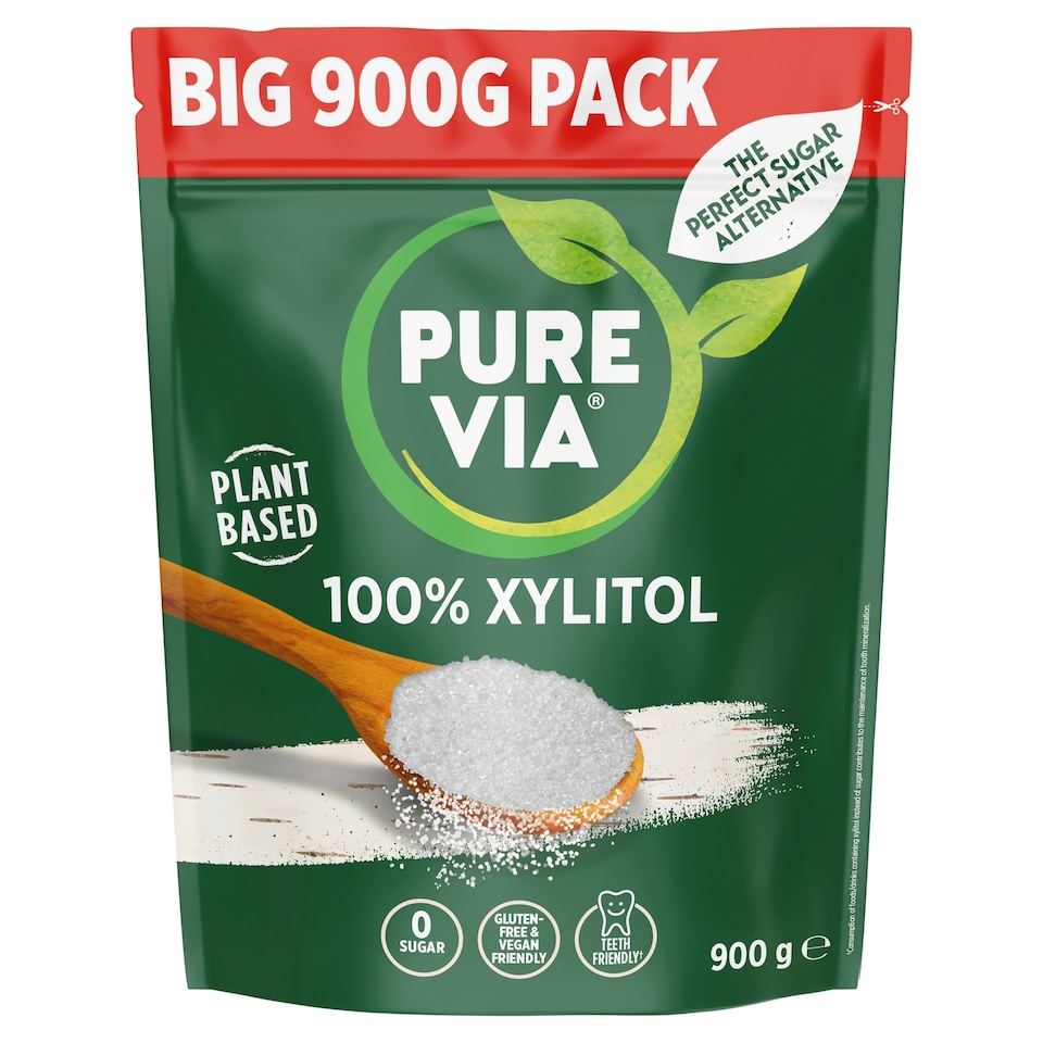 Pure Via 100% Xylitol Plant Based 900G