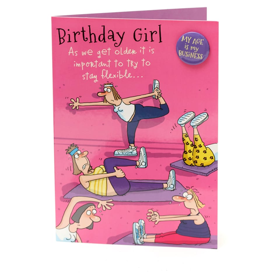 image 1 of Hanson White Birthday Card Humour