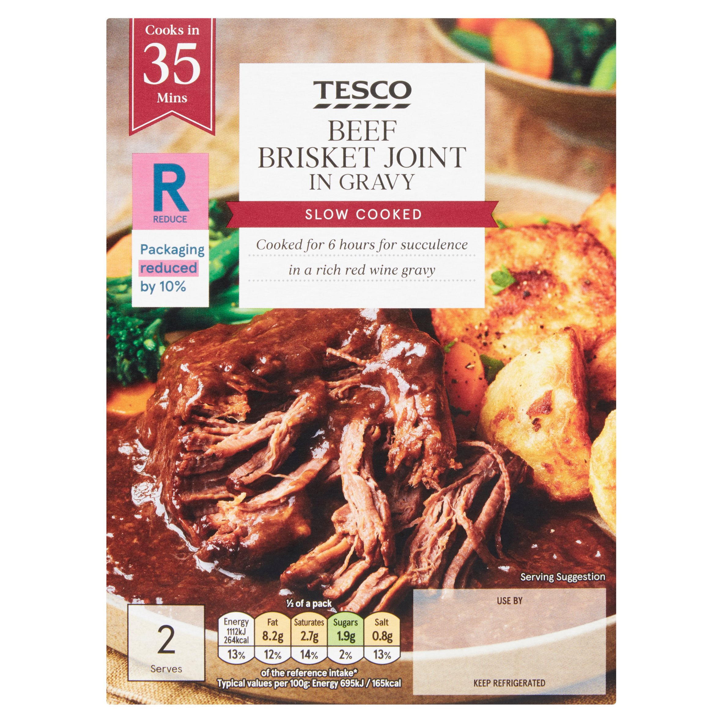 Tesco Beef Brisket Joint In Gravy 380G
