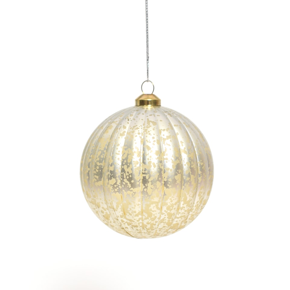 image 1 of Tesco Silver Bauble Christmas Decoration