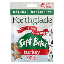 Forthglade Christmas Soft Bite Turkey & Cranberry Dog Treats 90g