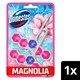 image 1 of Domestos Power 5 Rim Toilet Rim Block Fresheners Pink Magnolia 2x 50g