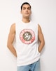 image 1 of Foo Fighters Pure Cotton Vest in Ecru