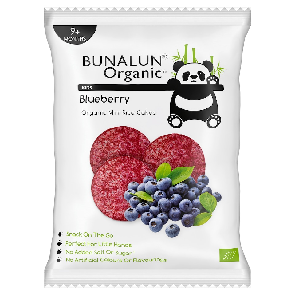 Bunalun Organic Blueberry Mini Rice Cakes 40G