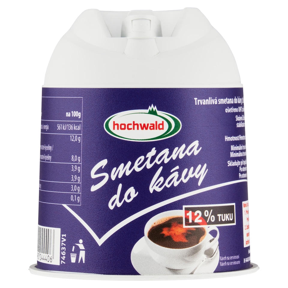 Hochwald Smetana do kávy 12 % tuku 200g