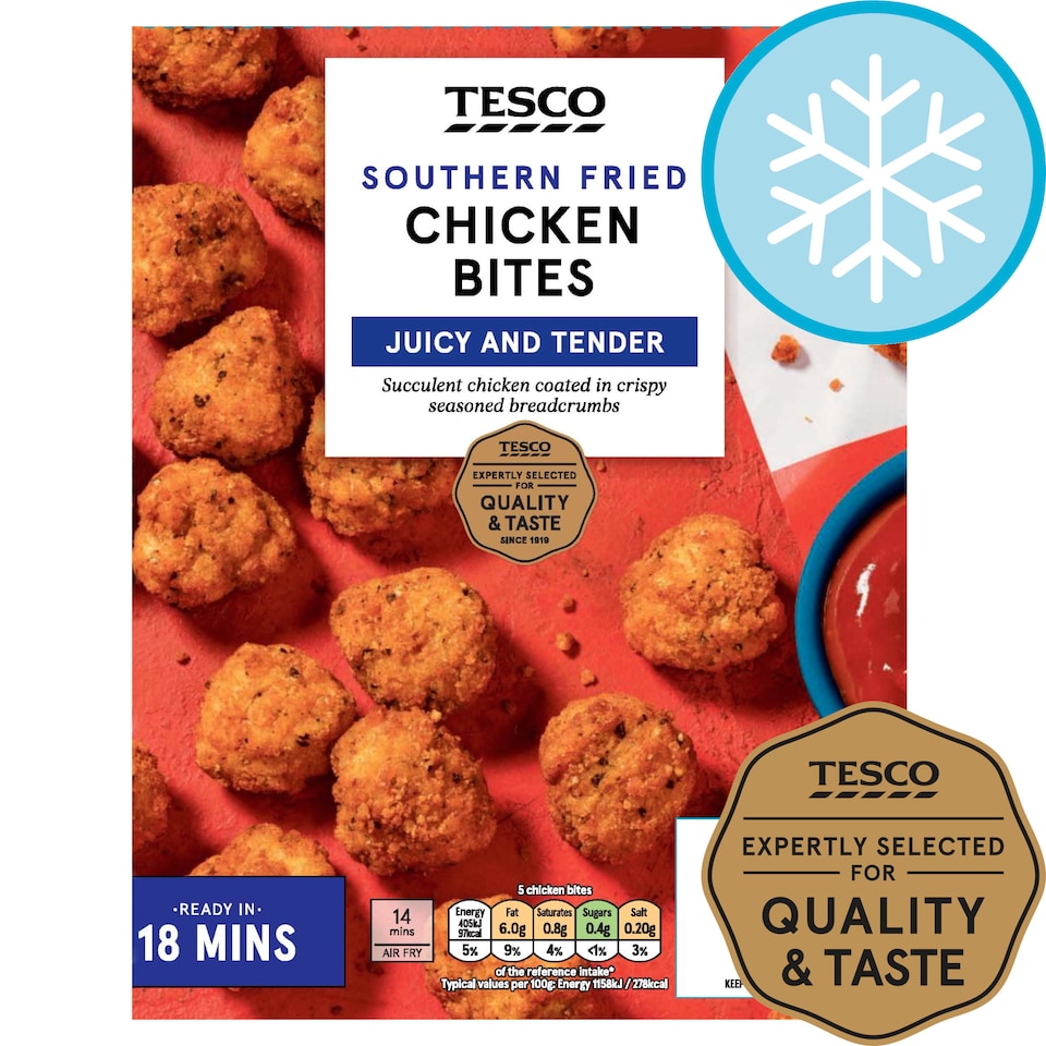 Tesco Southern Fried Chicken Bites 500G