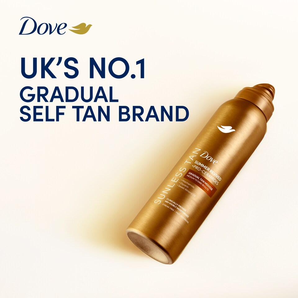 image 1 of Dove Dermaspa Gradual Body Mousse Medium To Dark 150Ml