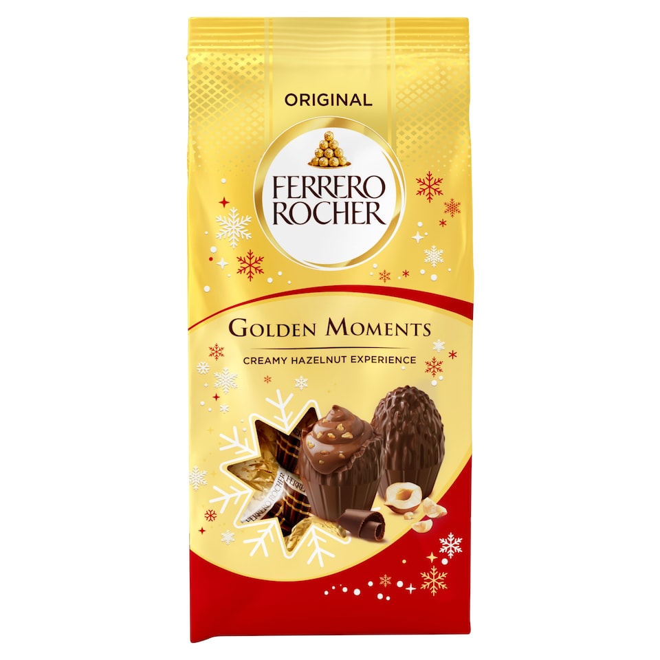 Ferrero Rocher Golden Winter Moments Milk Chocolate & Hazelnut 90g
