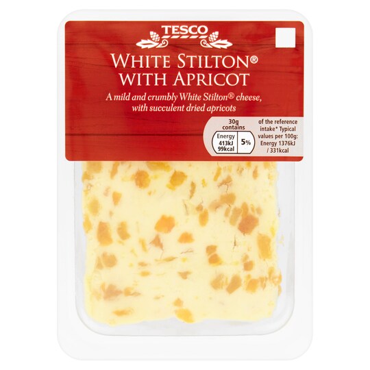 Tesco White Stilton And Apricot 300G Tesco Groceries