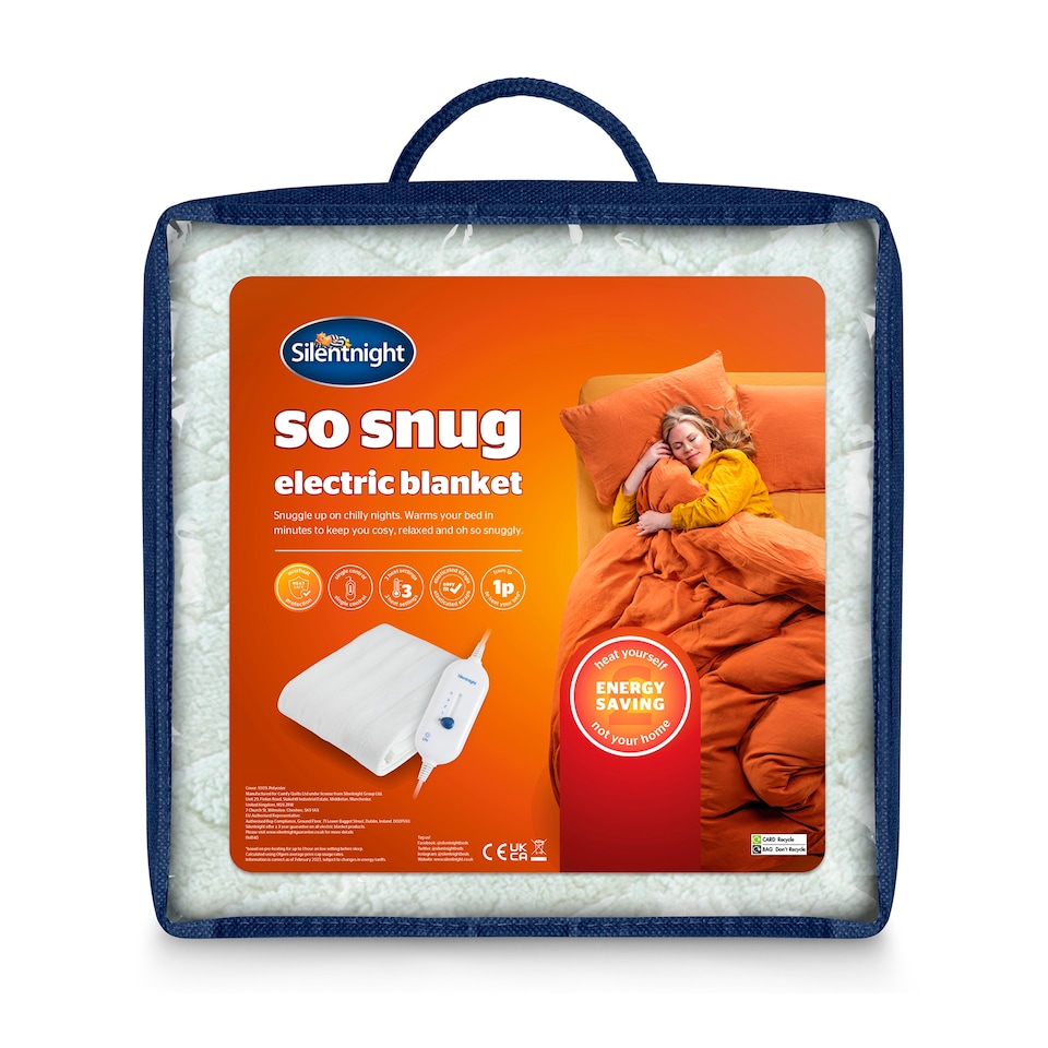 image 1 of Silent Night So Snuggly Electric Blanket Double