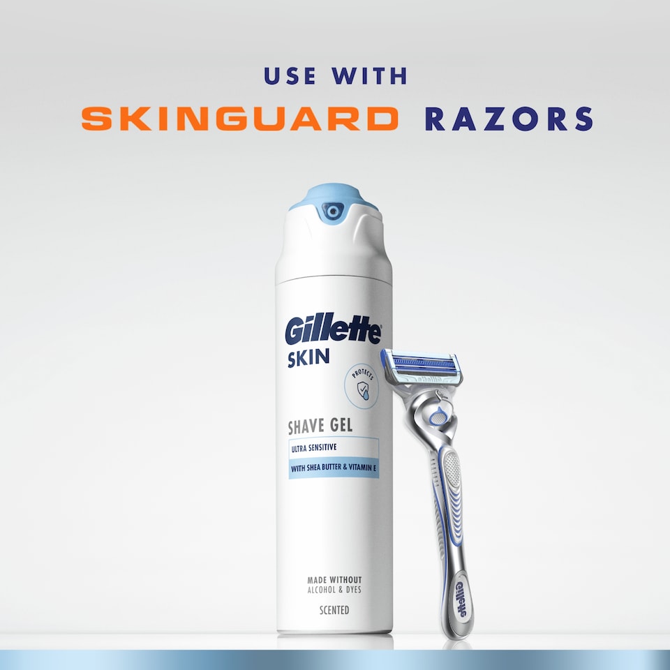 image 1 of Gillette SKIN Ultra Sensitive Shaving Gel 200ml