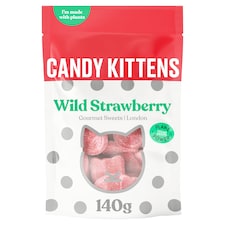 Candy Kittens Gourmet Sweets - Wild Strawberry 140g