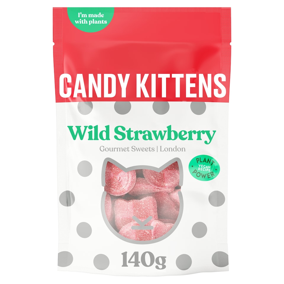 Candy Kittens Gourmet Sweets - Wild Strawberry 140g