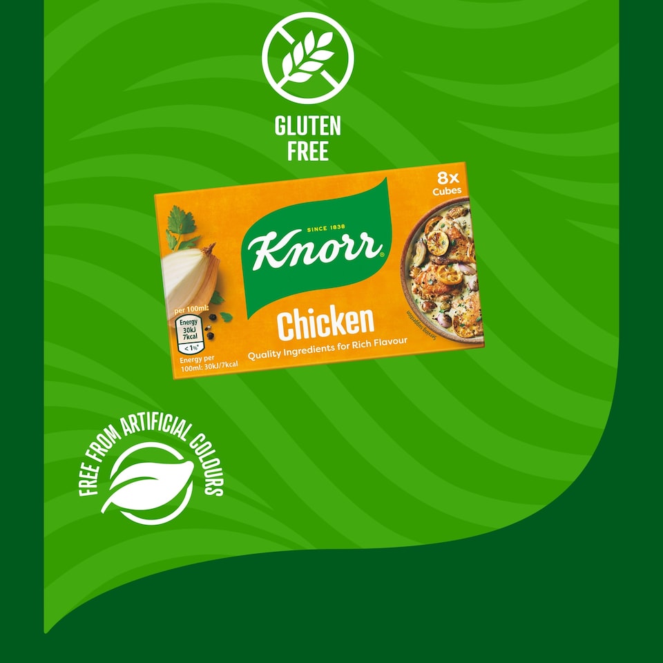 image 1 of Knorr Chicken 8 Stock Cubes 80g