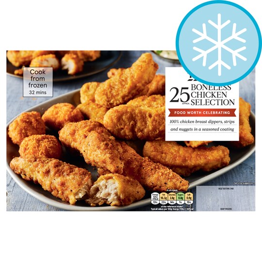 Tesco 25 Boneless Chicken Selection 560G Tesco Groceries