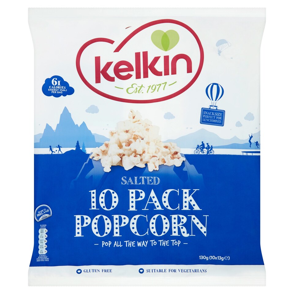 Kelkin Original Popcorn Multipk 10 Pack (10X13g)