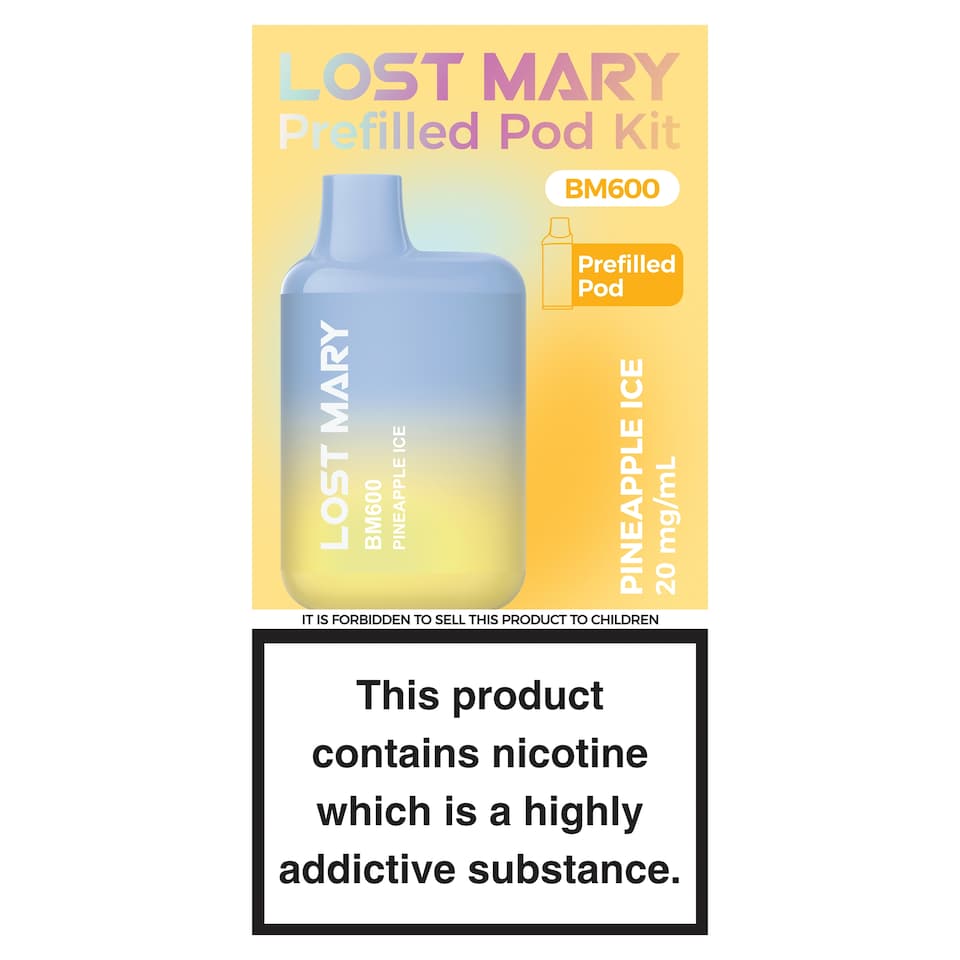 Lost Mary BM600 Refillable Kit Pineapple Ice 20mg/ml 2ml
