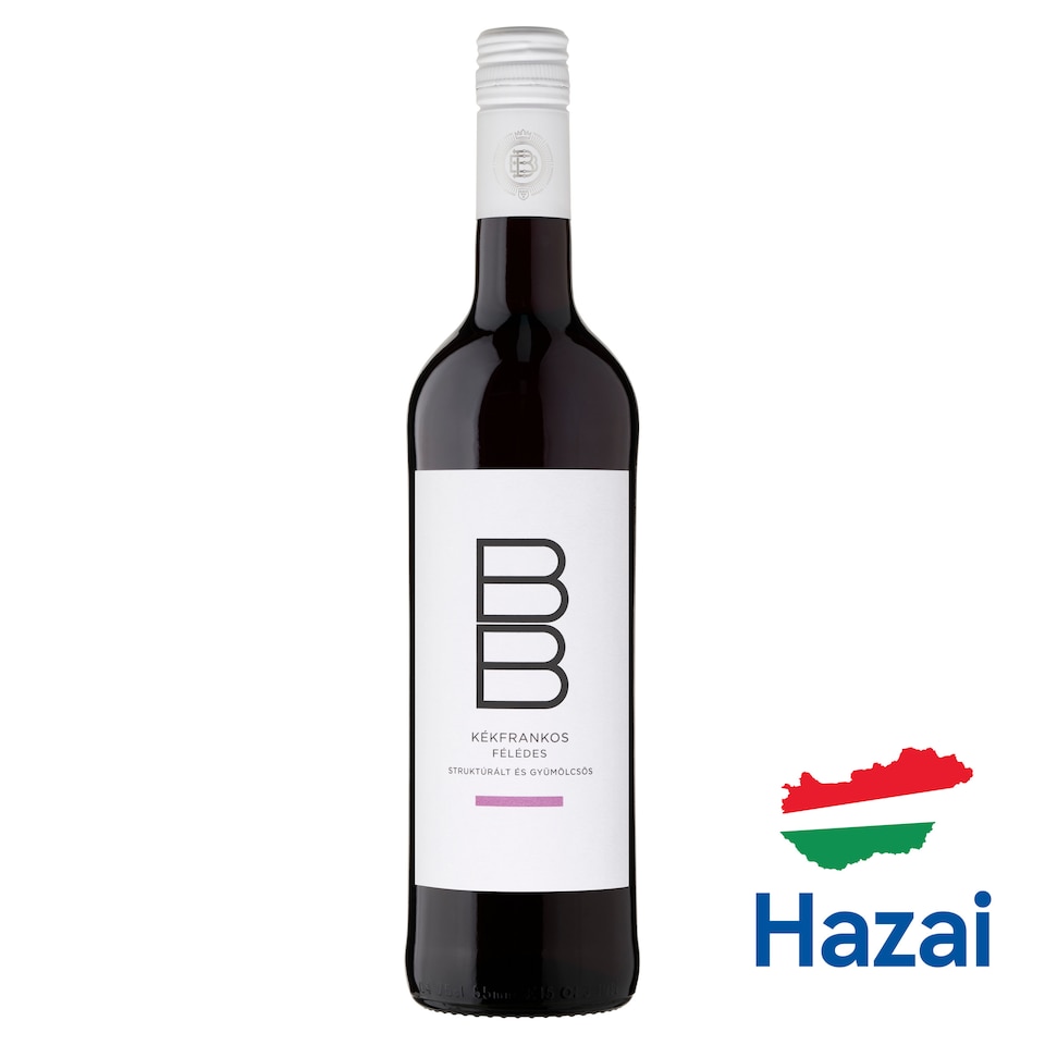 BB Dunántúli Kékfrankos félédes vörösbor 12% 0,75 l