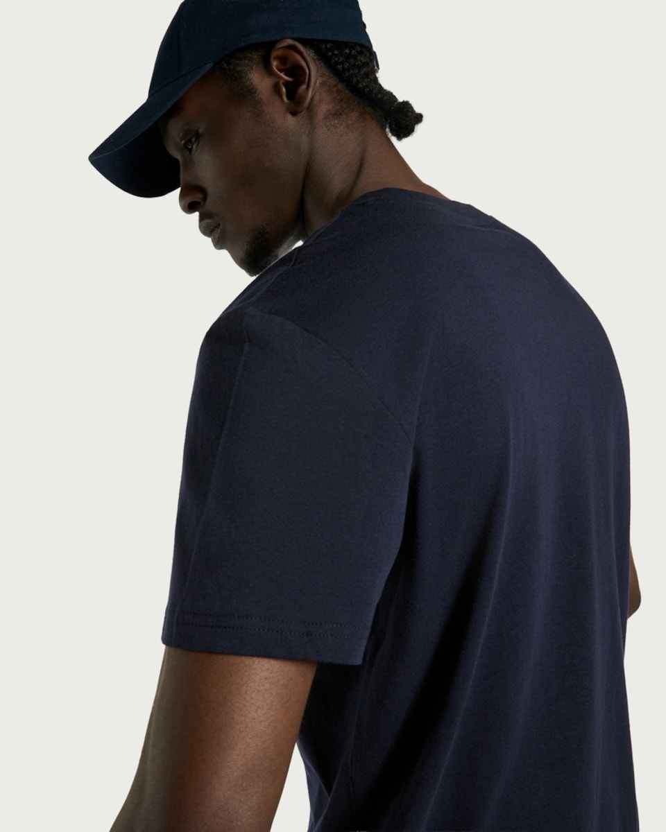 image 1 of England Three Lions Crest T-Shirt in Navy