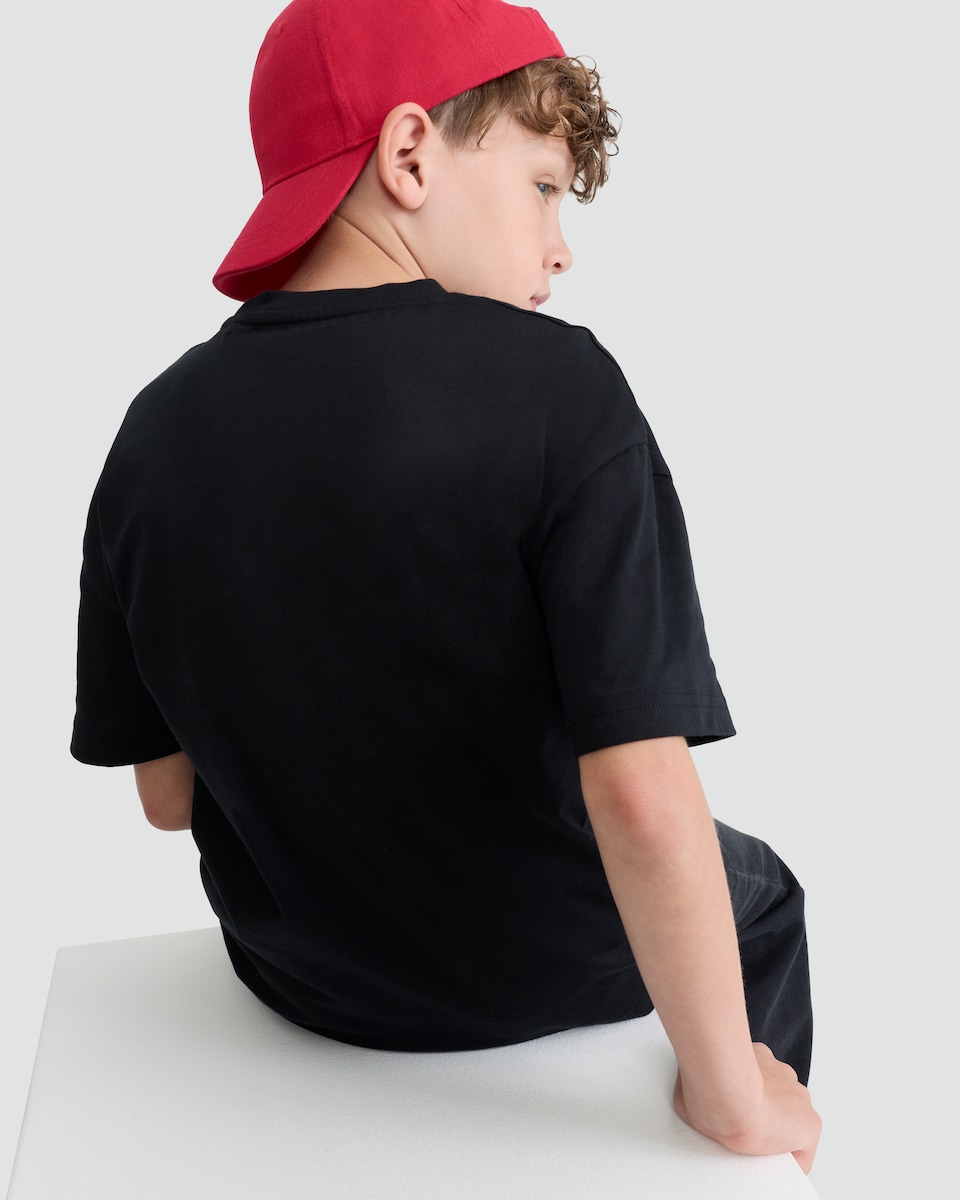 image 1 of Fortnite Pure Cotton Short Sleeved T-Shirt in Black