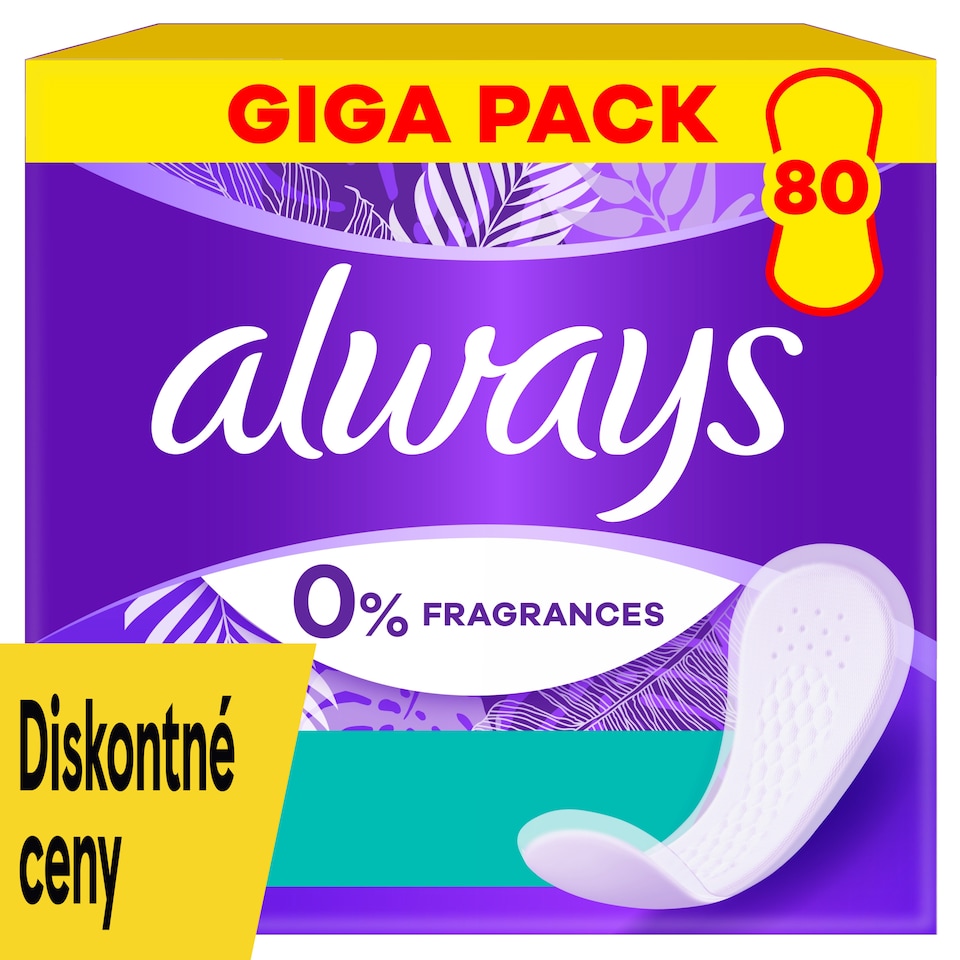 obrázok 1 z Always Daily Fresh Normal, 0 % parfumov a farbív 80 ks