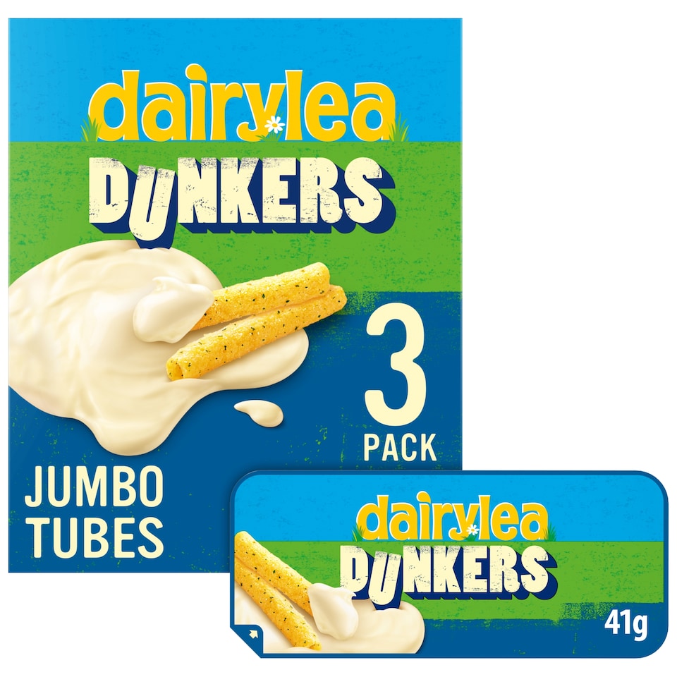 Dairylea Dunkers Jumbo Tubes Cheese Snacks 3x41g