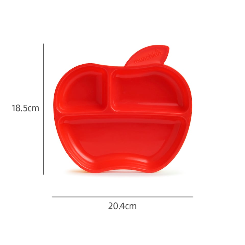 image 1 of Munchkin Lil Apple Plates 3 Pack