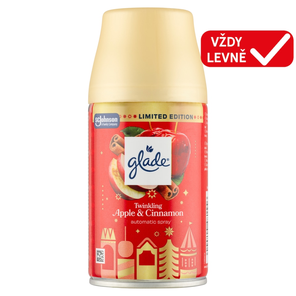 Obrázek 1 pro produkt Glade Twinkling Apple & Cinnamon náplň automatický osvěžovač vzduchu 269ml