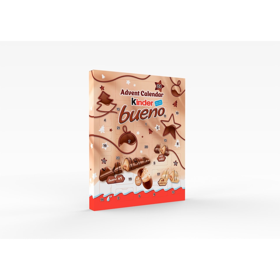 image 1 of Kinder Bueno Milk and Hazelnuts Chocolate Advent Calendar 181g