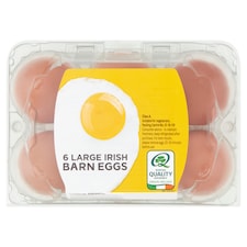 Tesco 6 Large Irish Barn Eggs