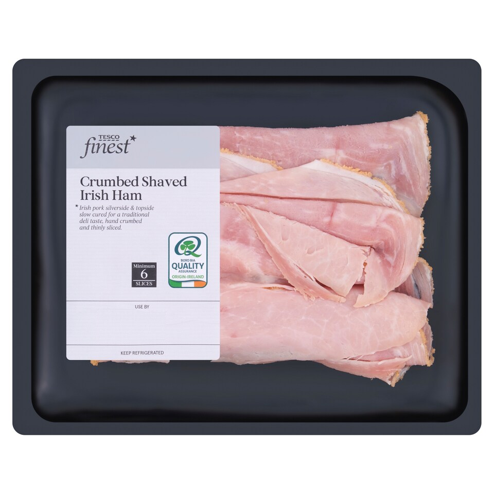 Tesco Finest Crumbed Shaved Irish Ham 140g