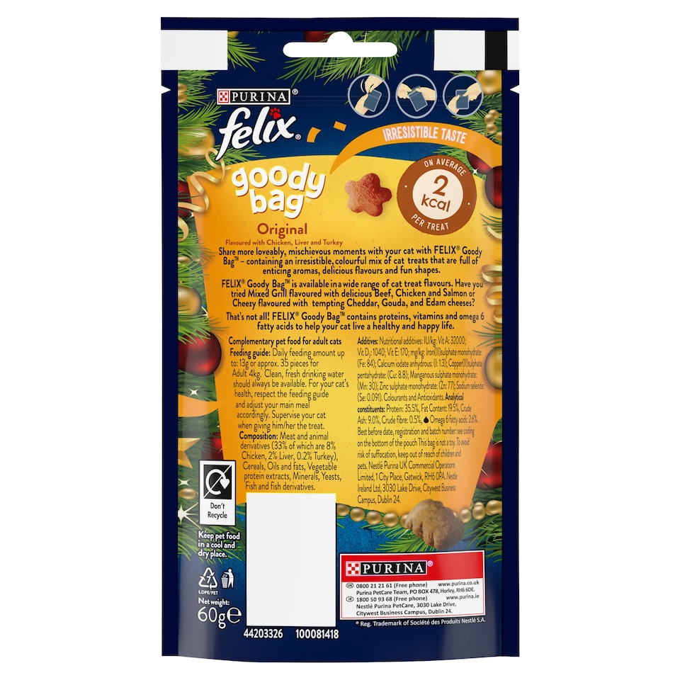 image 1 of Felix Goody Bag Cat Treats Original Mix 60G