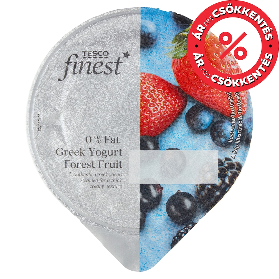 Tesco Finest sovány görög joghurt erdei gyümölccsel 150 g