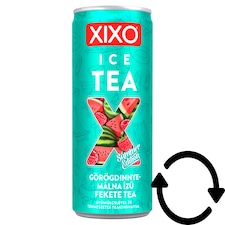 XIXO Ice Tea görögdinnye- és málnaízű jegestea gyümölcslével és természetes teakivonattal 250 ml