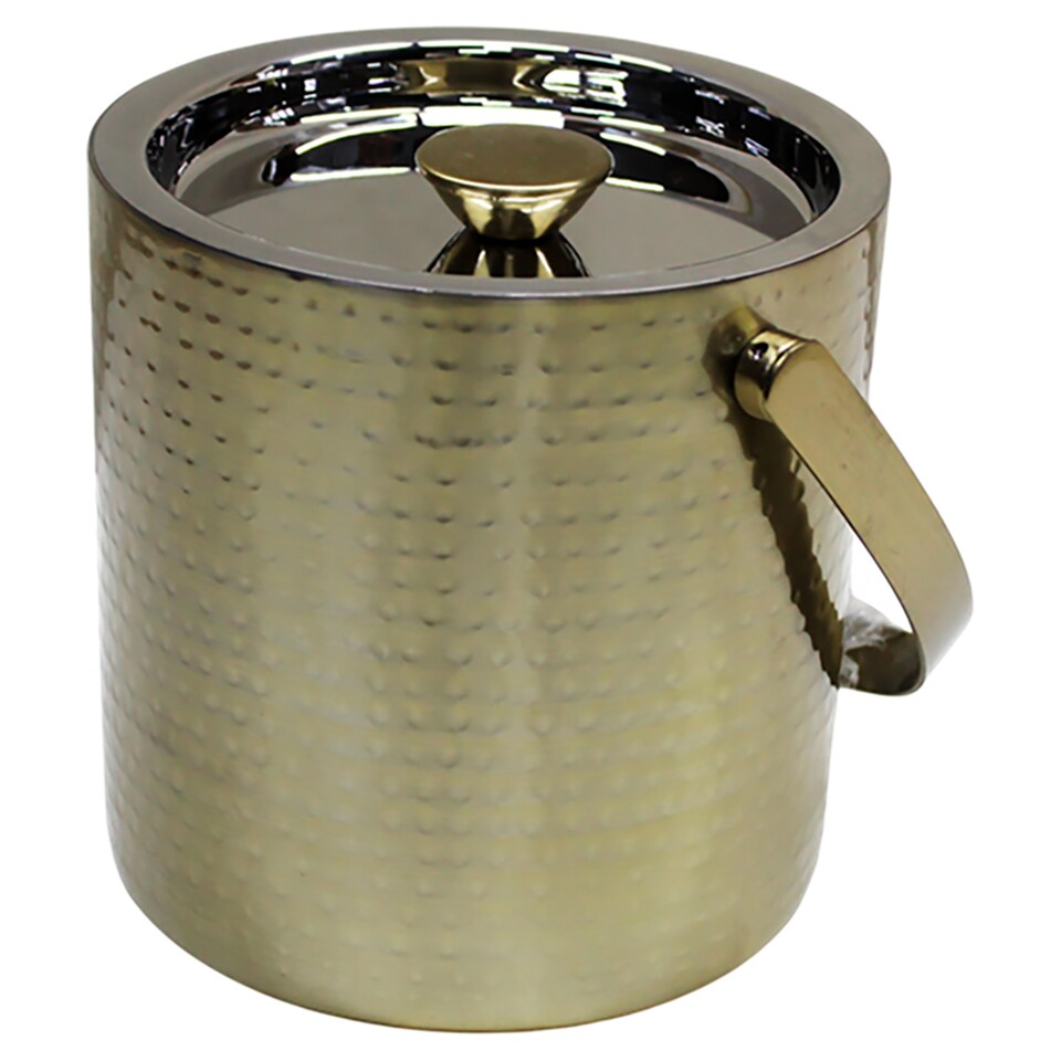 F&F Home Hammered Gold Ice Bucket