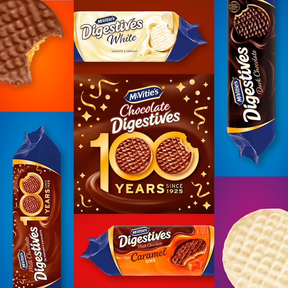 image 1 of McVitie's Digestives Milk Chocolate Mini Biscuits Snack Multipack 5x19g