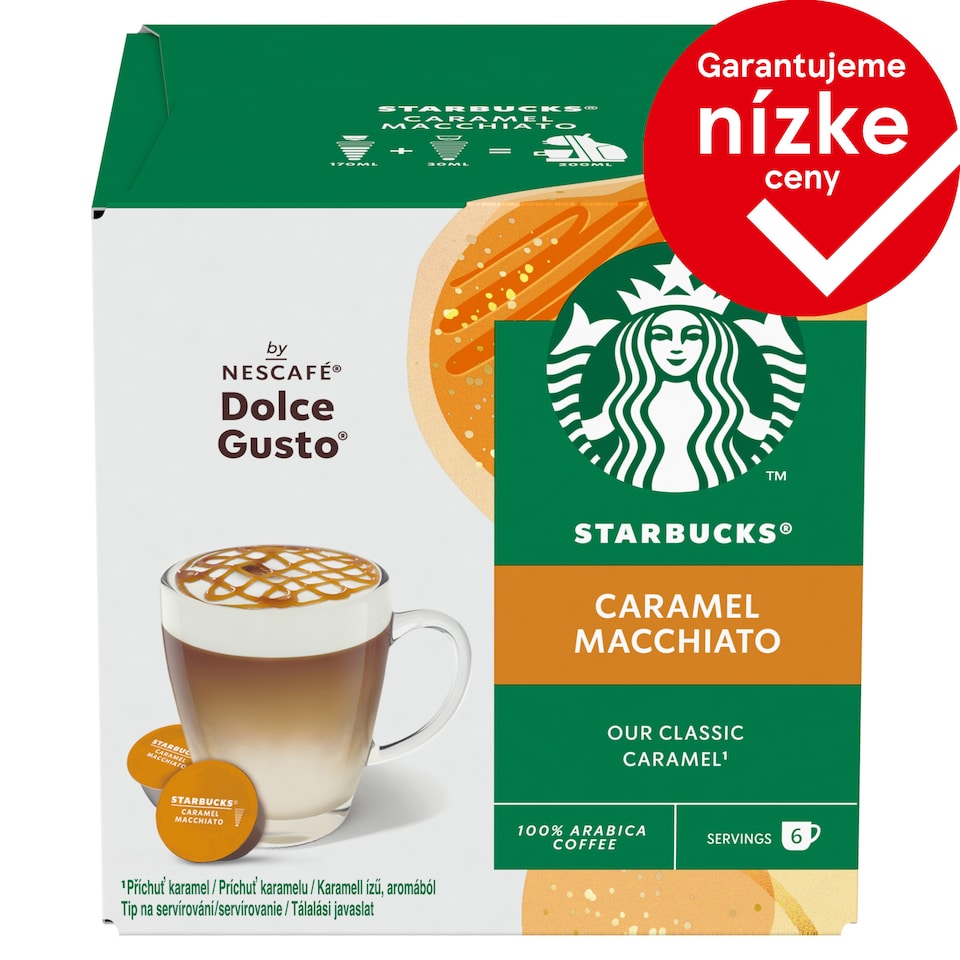 obrázok 1 z STARBUCKS Caramel Macchiato by NESCAFÉ Dolce Gusto - 12 kapsúl (6 šálok)