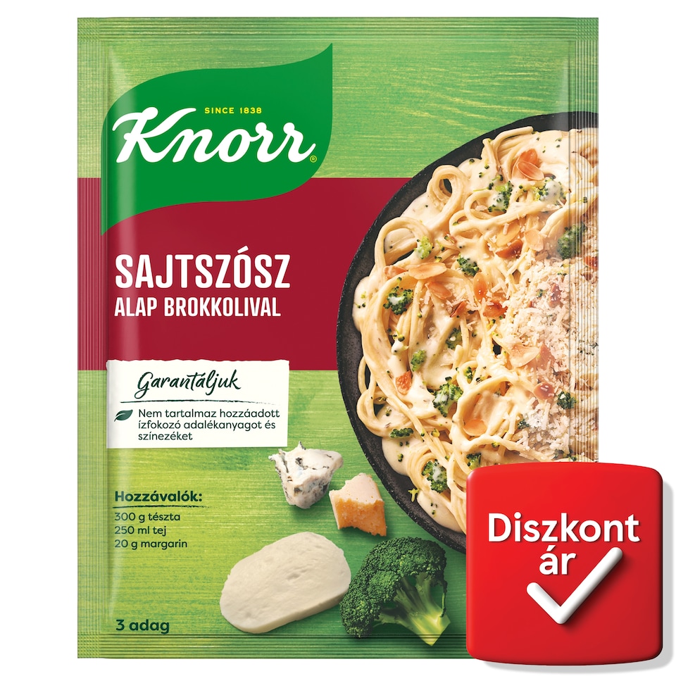 Knorr sajtszósz alap brokkolival 29 g