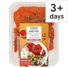 Tesco Sweet Chilli Chicken Escalopes 316G