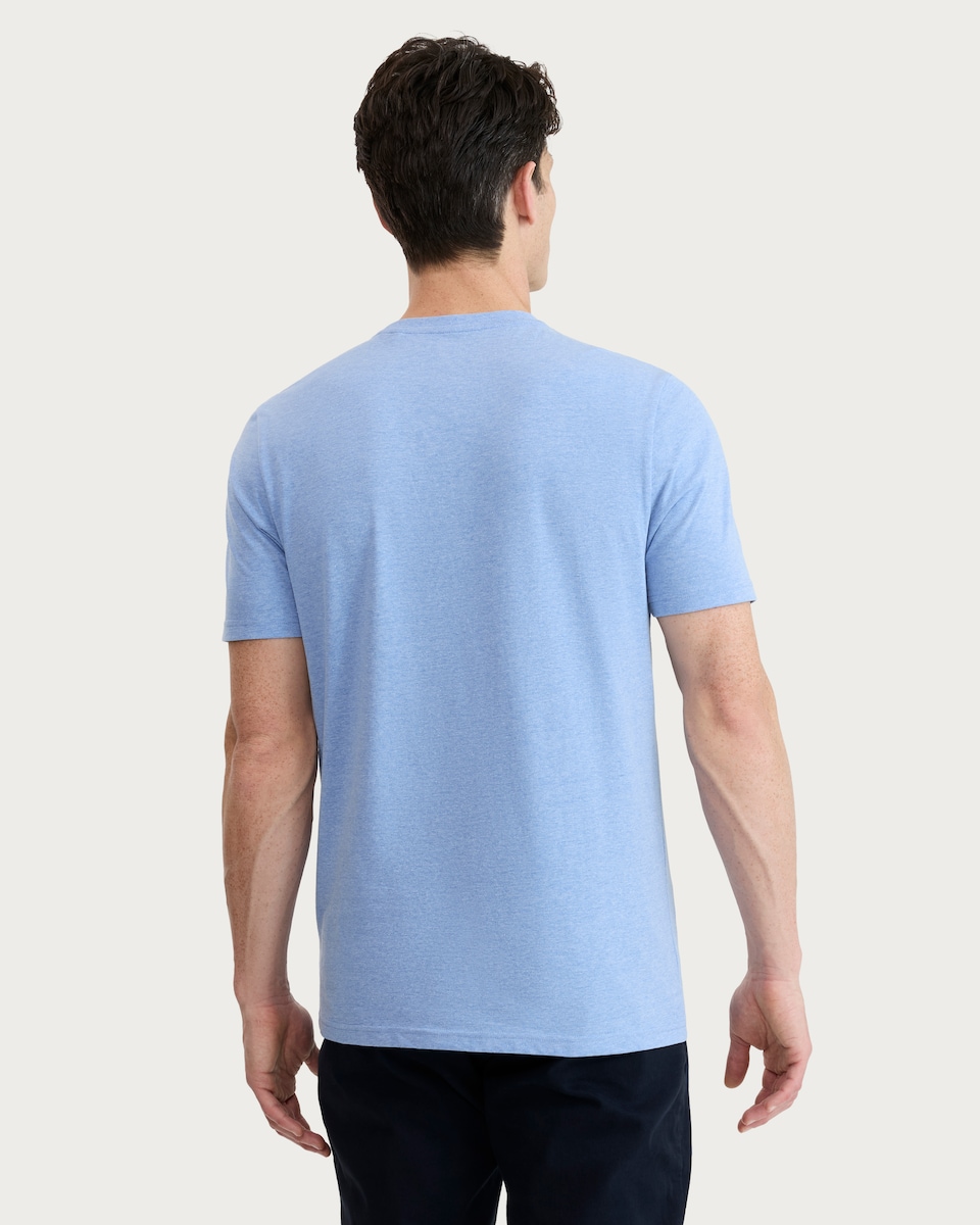 image 1 of F&F Cotton Rich Short Sleeved T-Shirt in Blue