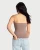 image 2 of F&F Polyamide Halter Neck Vest in Tan