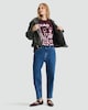 image 2 of F&F Pure Cotton Ciao Pasta Print Oversized T-Shirt in Burgundy