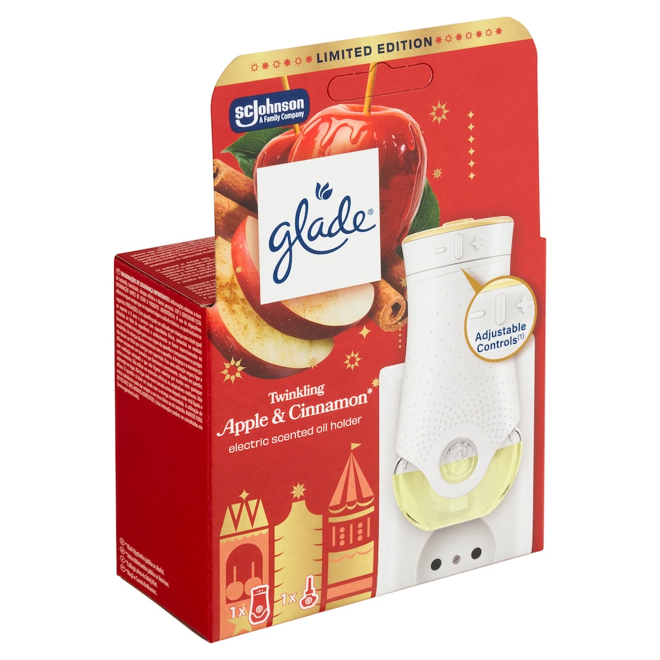 Obrázek 1 pro produkt Glade Twinkling Apple & Cinnamon elektrický tekutý osvěžovač vzduchu 20ml