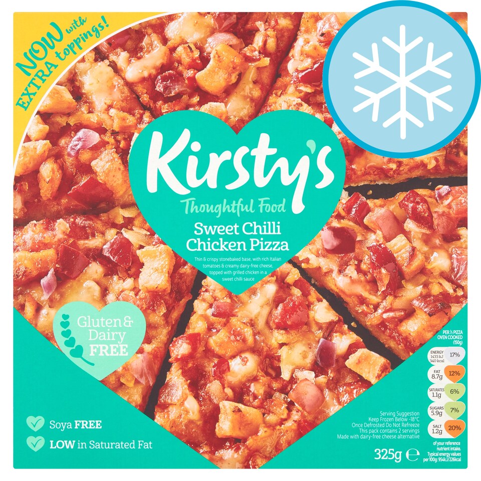 Kirsty's Sweet Chilli Chicken Pizza 325G