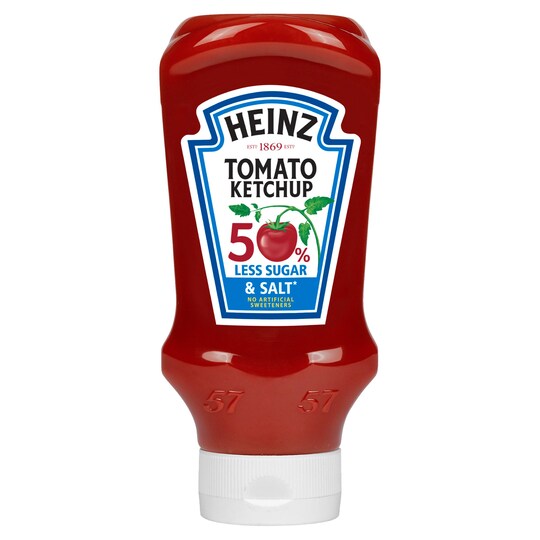 Heinz Tomato Ketchup 50 Reduced Salt & Sugar 550G Tesco Groceries