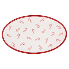 F&F Home candy cane serve platter