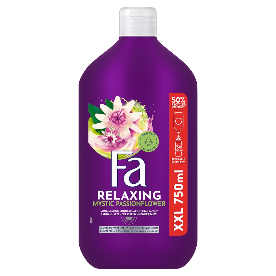 Fa Relaxing Mystic Passionflower Shower Cream & Foam Bath 750 ml