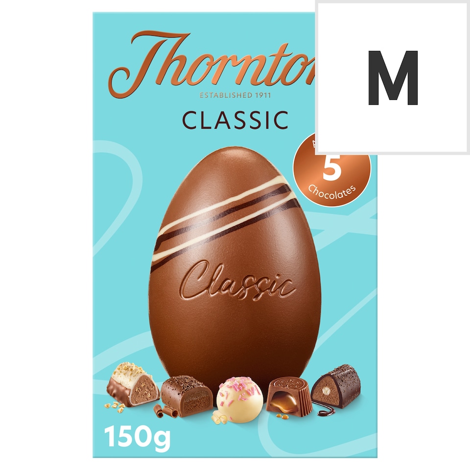 Thorntons Classic Milk Chocolate Egg 150G