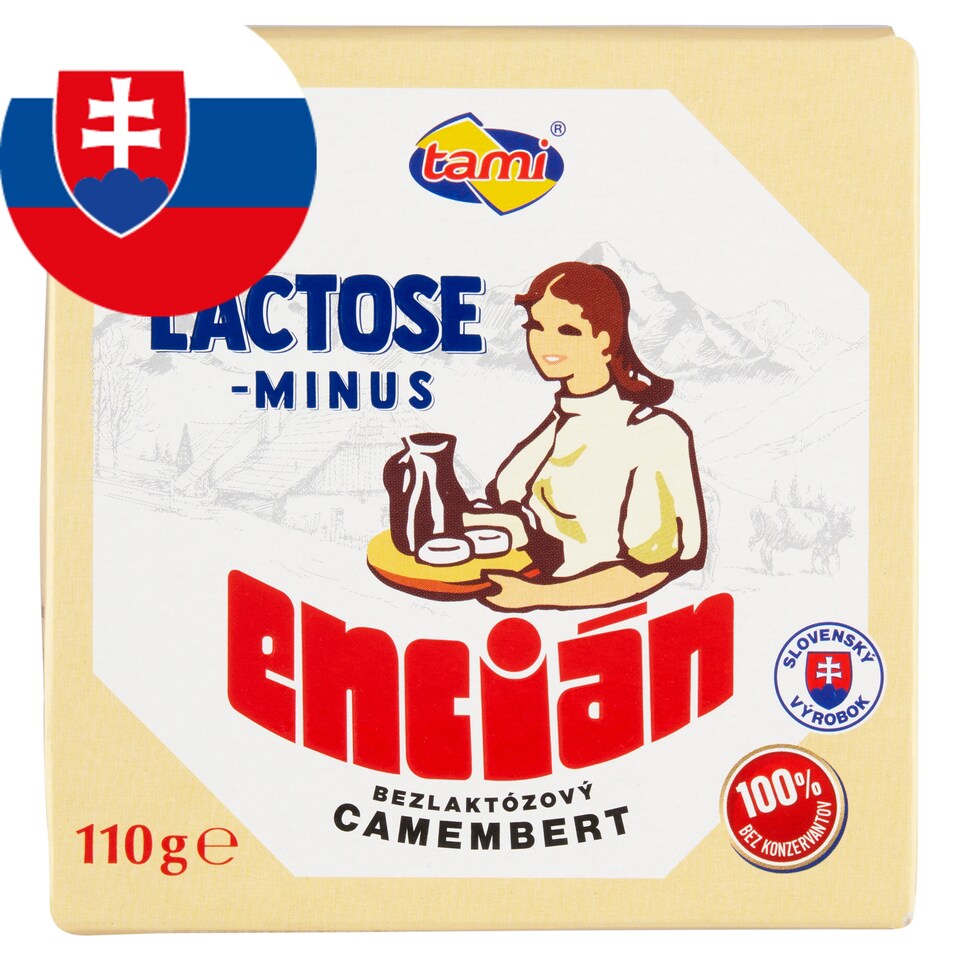 image 1 of Tami Lactose Minus Encián Lactose-Free Camembert 110 g