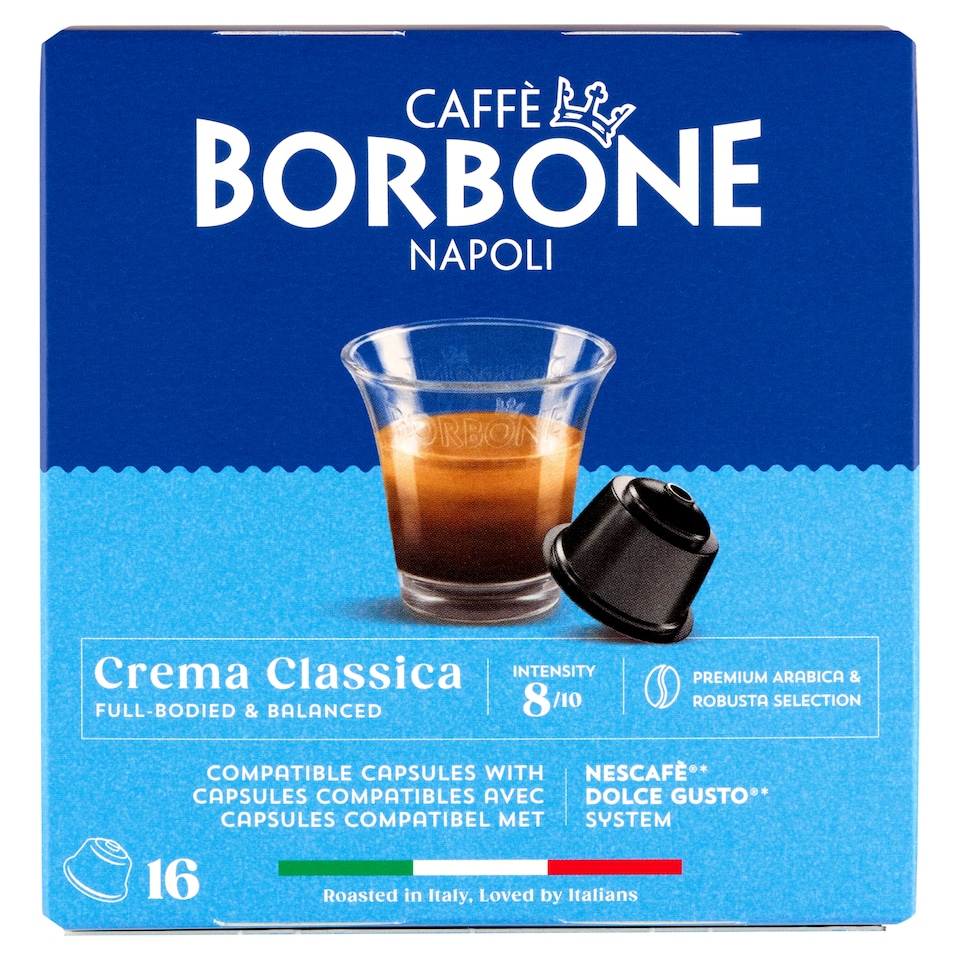 Caffè Borbone Crema Classica őrölt pörkölt kávé kapszulákban 16 x 7 g (112 g)